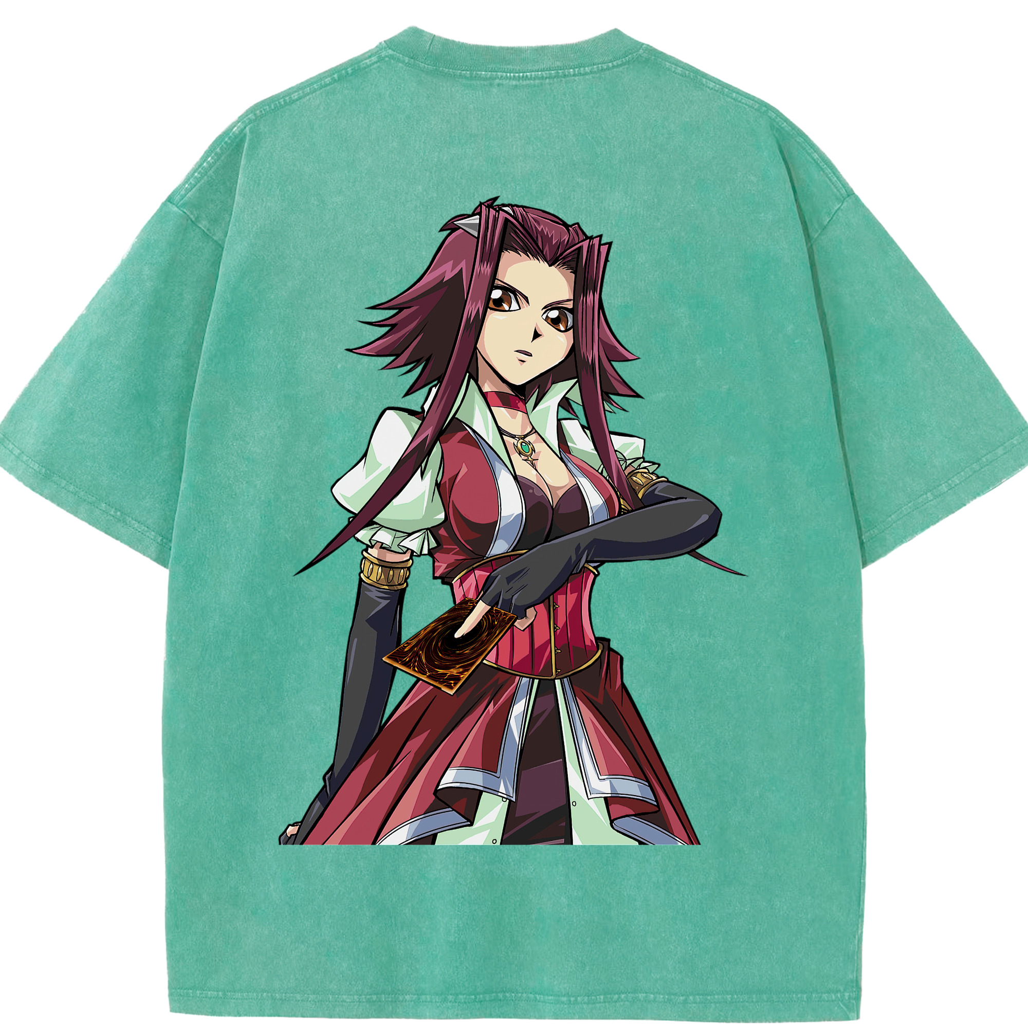 （画像用） 遊☆戯☆王 Yu-Gi-Oh! 綿100% ヴィンテージ風 半袖Tシャツ（背面プリント）